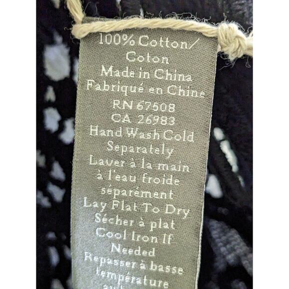 New Vince Camuto ONE SIZE Crochet Lace Open Front Shrug Cardigan Heart Love - Picture 7 of 9